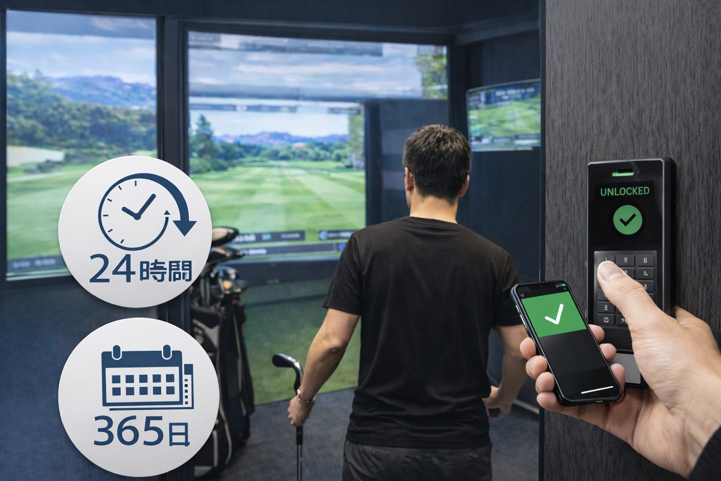 24時間365日無人運営